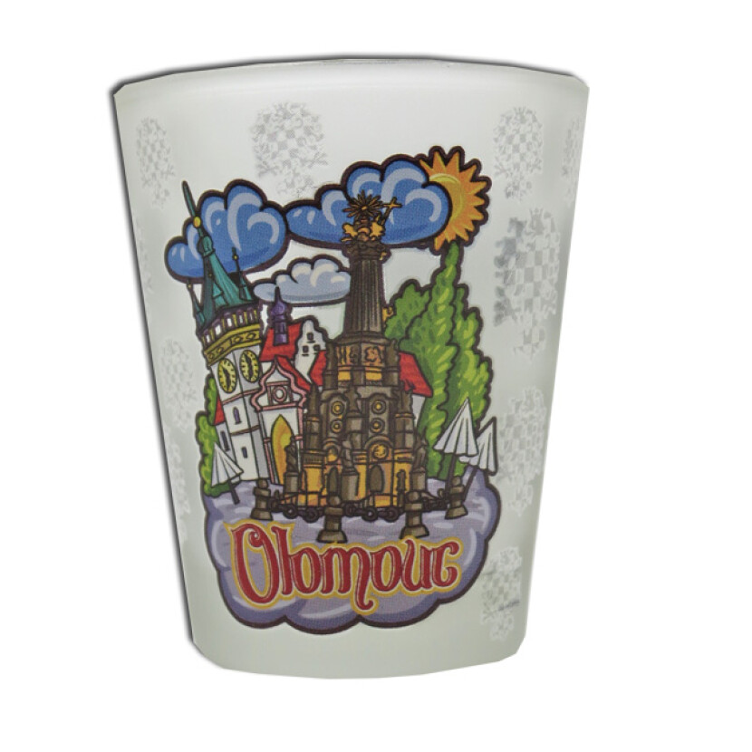 Panák (štamprle) Olomouc 0,04 l - priehľadný