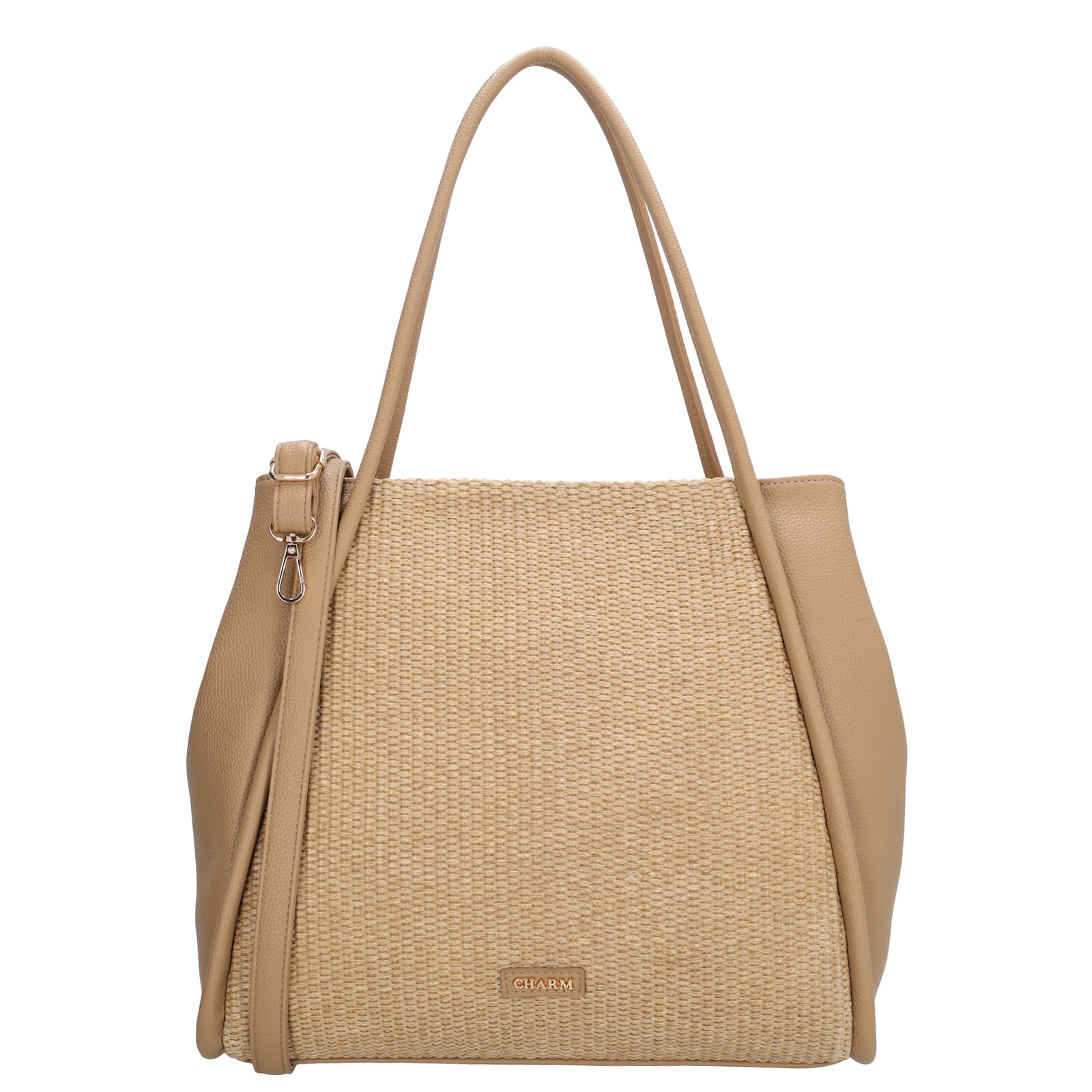 Dámska shopper kabelka Charm London Paris - Light Taupe