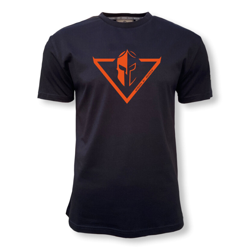 Tričko Erik and Sons Rodal - čierne-oranžové, L