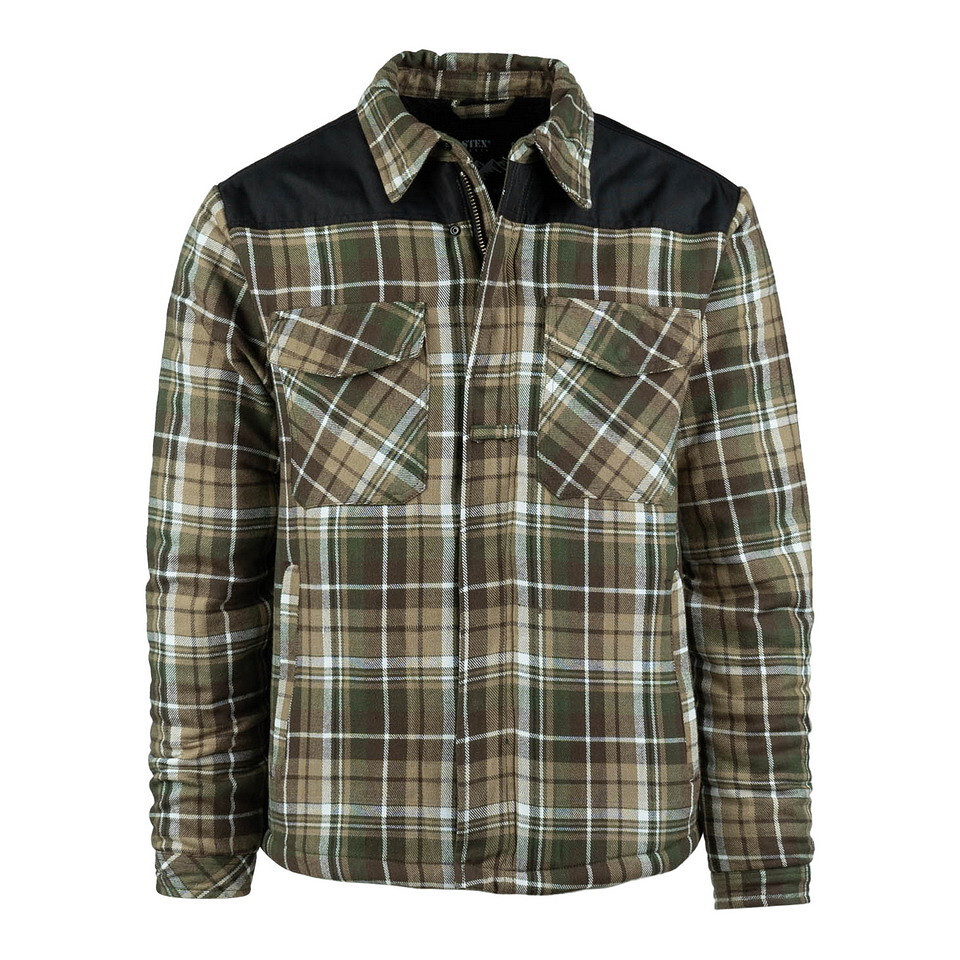 Bunda Fostex Contractor Sherpa - hnedá-olivová, XL