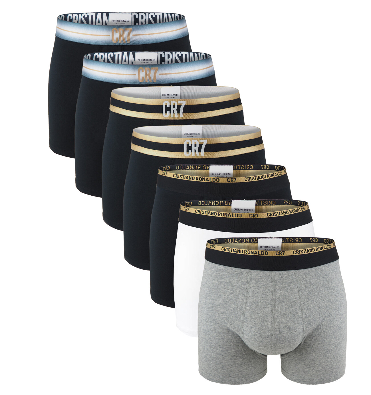 CRISTIANO RONALDO CR7 - boxerky 7PACK - 10 YEARS ANNIVERSARY collection v darčekovom balení - limitovaná edícia