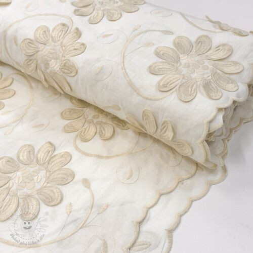 Bavlnená látka EMBROIDERY Bellagio cream