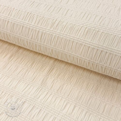 Viskóza CHENILLE JACQUARD ecru