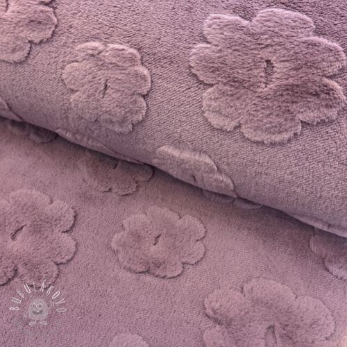 Fleece Flowers mauve