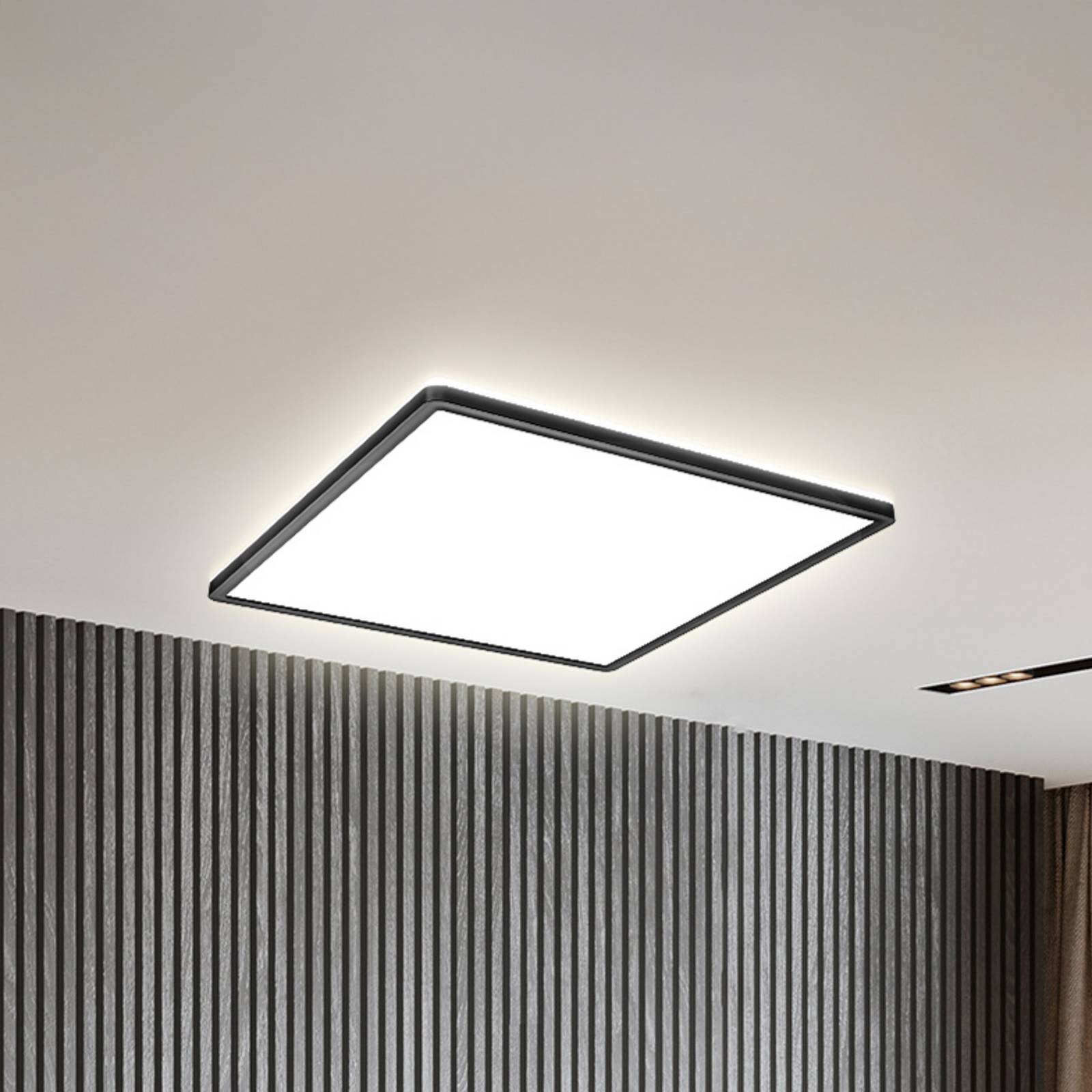 LED panel Slim s diaľkovým ovládaním RGBW, 42 x 42 cm, čierny, podsvietenie