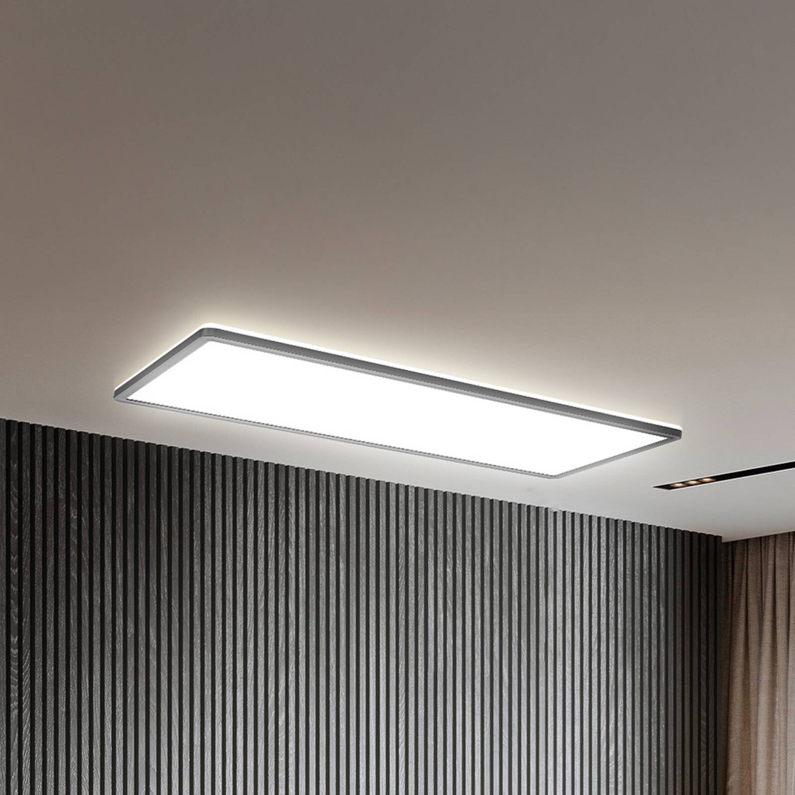 LED panel Slim s diaľkovým ovládaním RGBW, 58 x 20 cm, čierny, podsvietenie