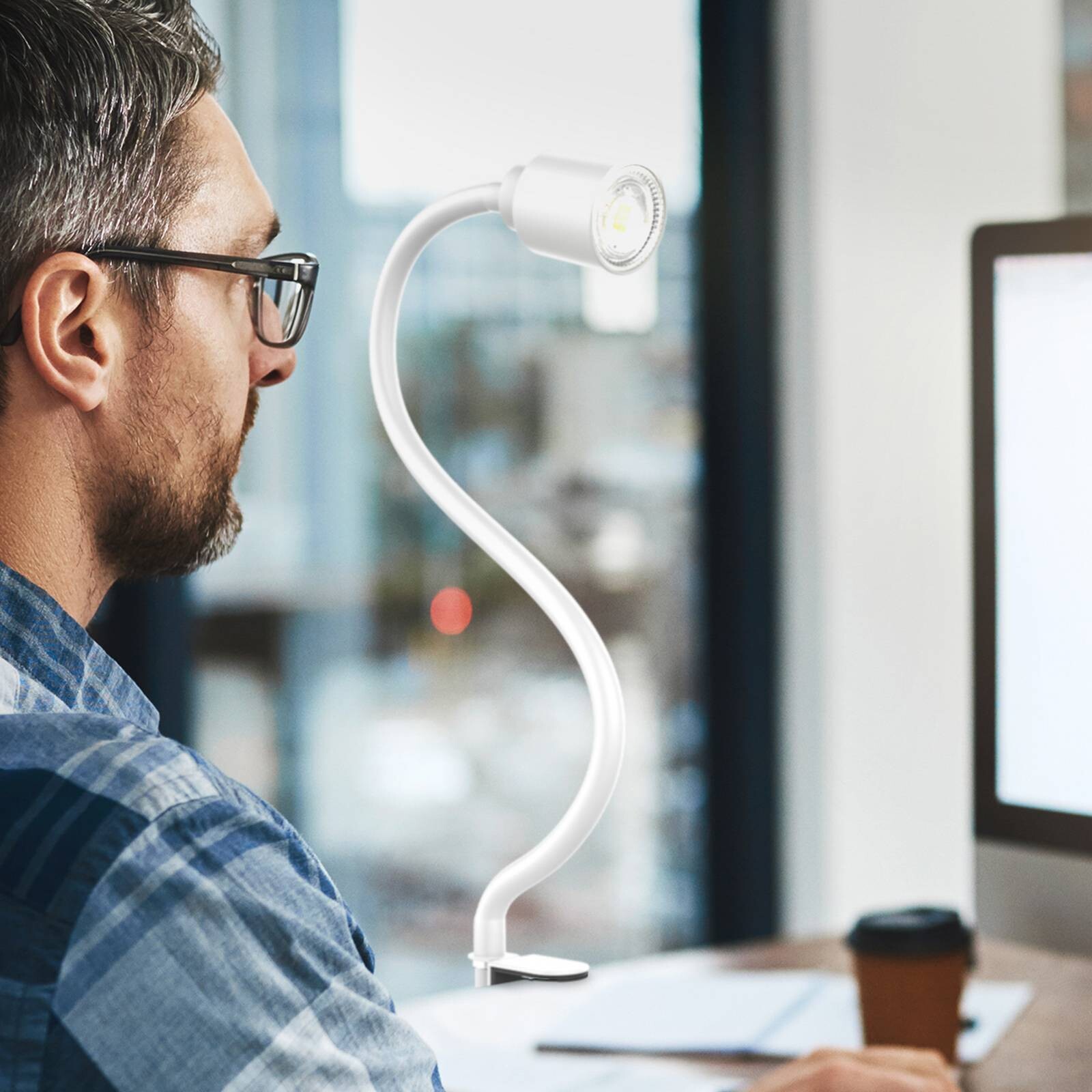 Svietidlo Snake, biele, kovové, GU10 LED 3 000 K