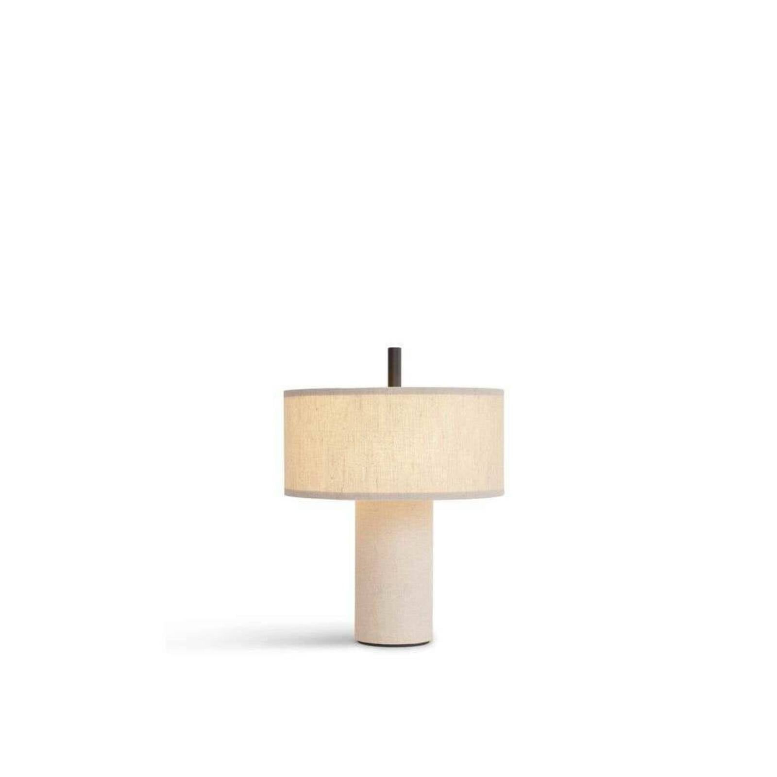 NEW WORKS stolová LED lampa na akumulátor Margin Beige, CCT, stmievateľná