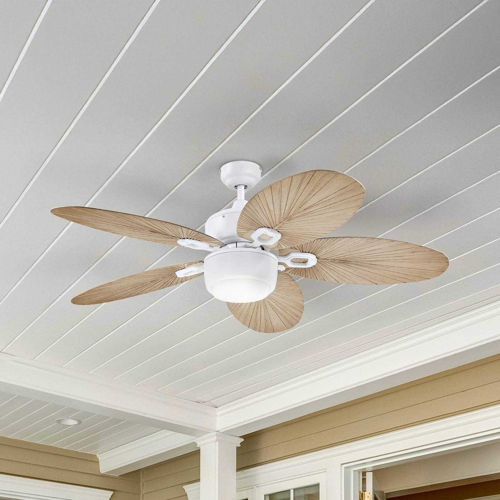 Stropný ventilátor Westinghouse s osvetlením 7316440, bahama sivá