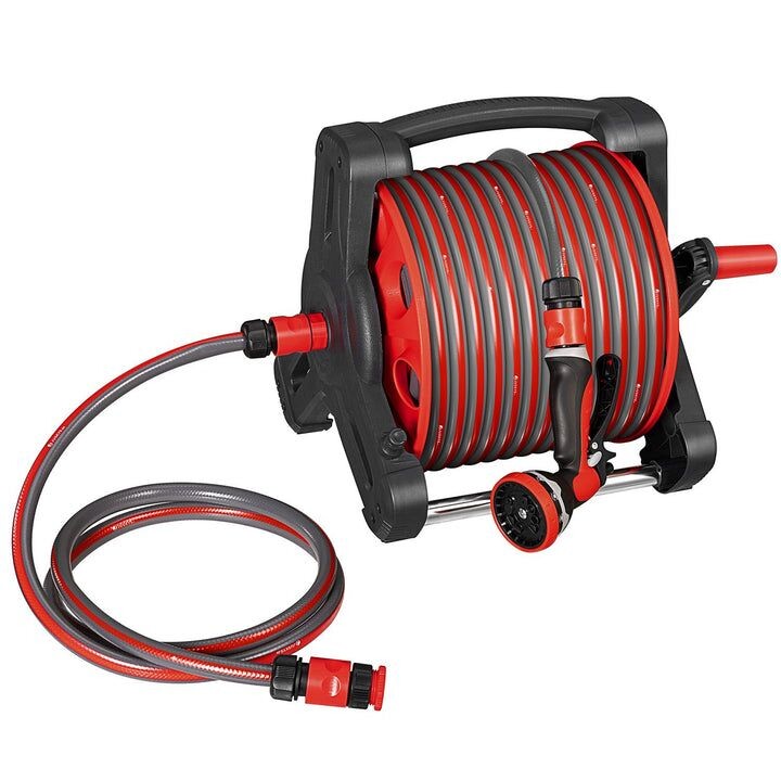 Záhradný hadicový navijak 30 m, s 10 funkciami sprchy
