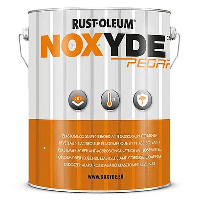 NOXYDE PEGARUST - Rozpúšťadlová elastická farba na kov english red (anglická červená), 5 L