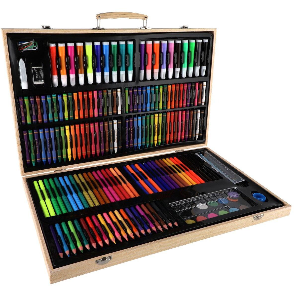 Teddies Sada na maľovanie - Art box kreatívna sada 180ks v drevenom kufríku 47x30x4,5cm