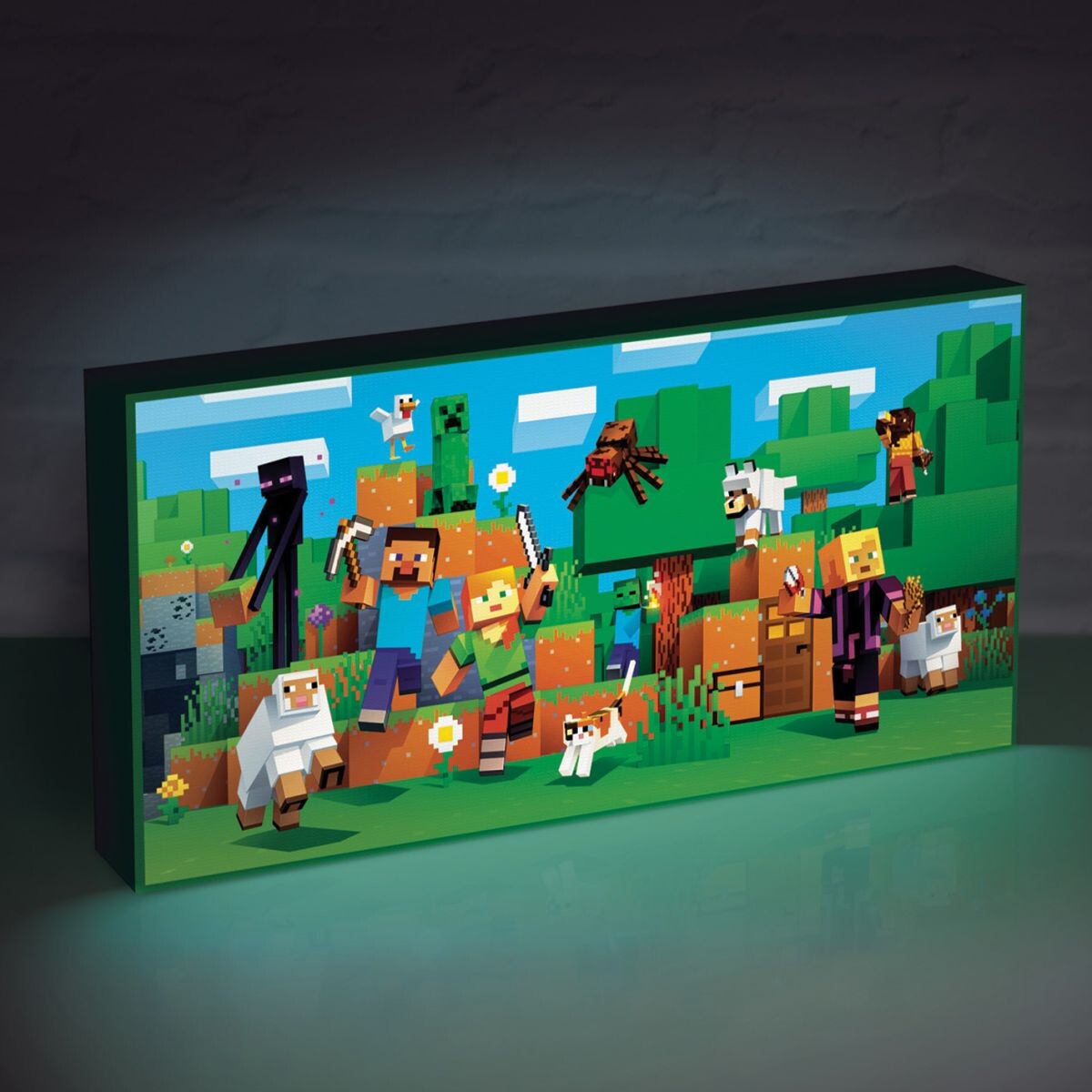 Pyramid International Minecraft svietiaci obraz
