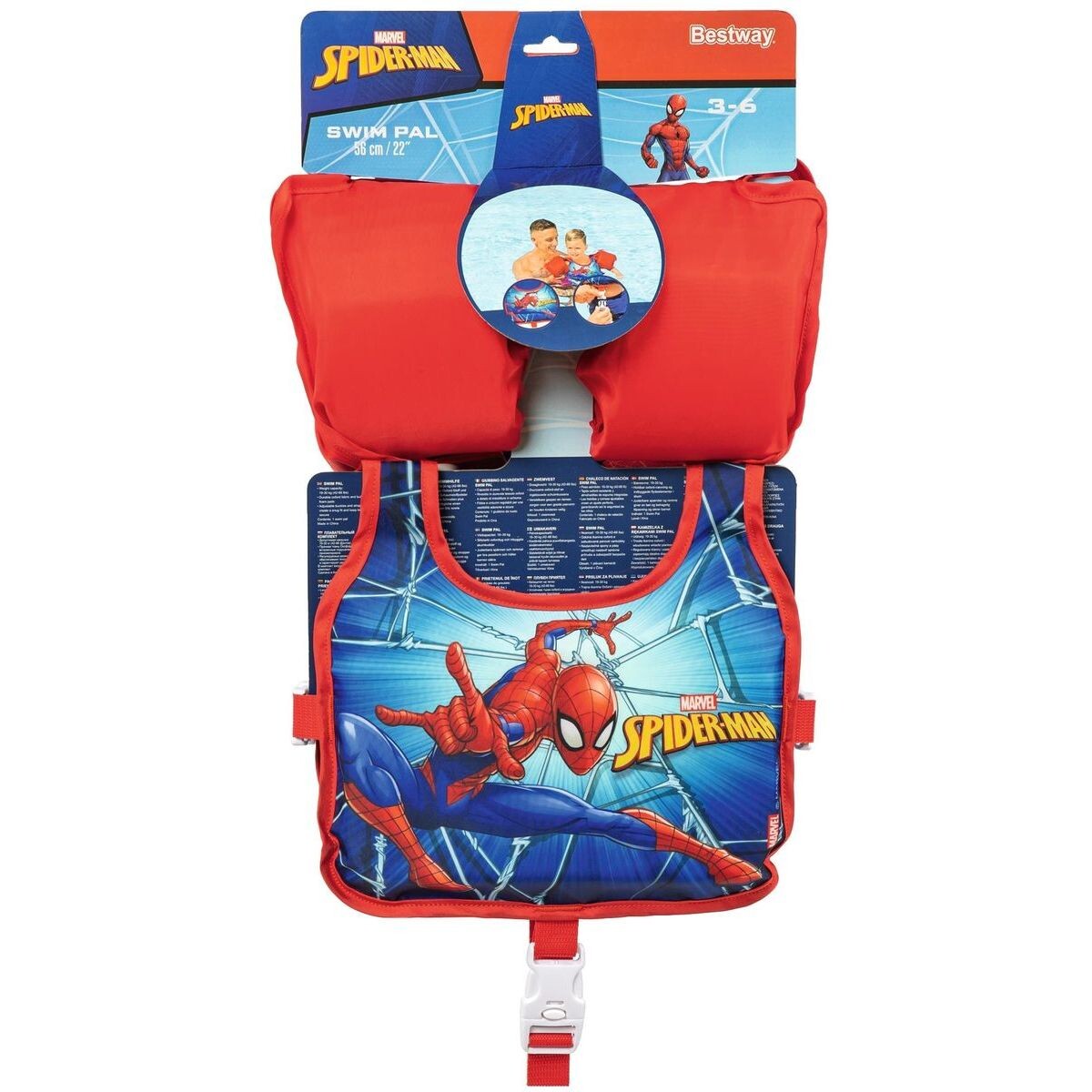 Bestway Vesta Spiderman s rukávkami detská plávacia