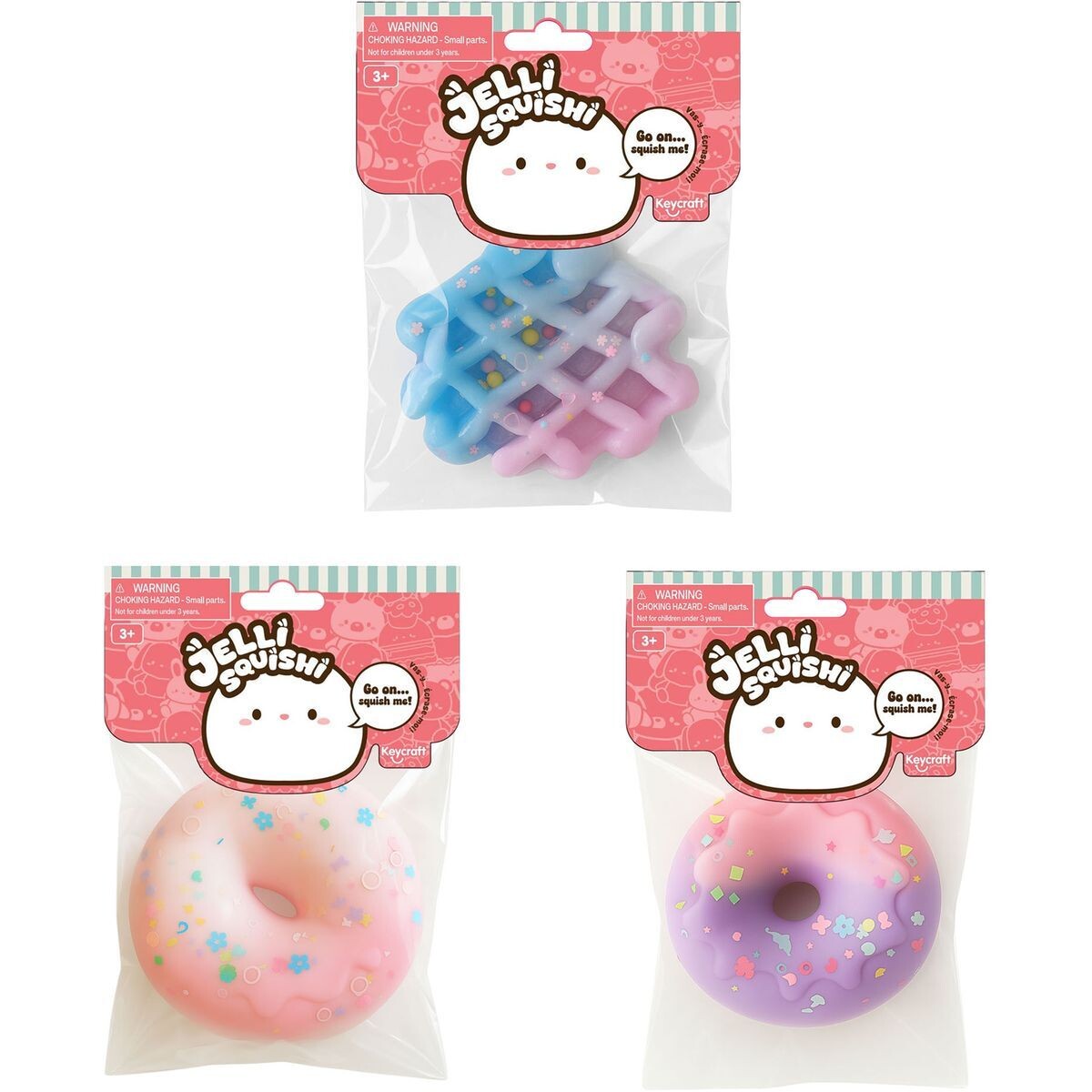 Alltoys Mačkací gélový Donut Vafle Jelli Squishi