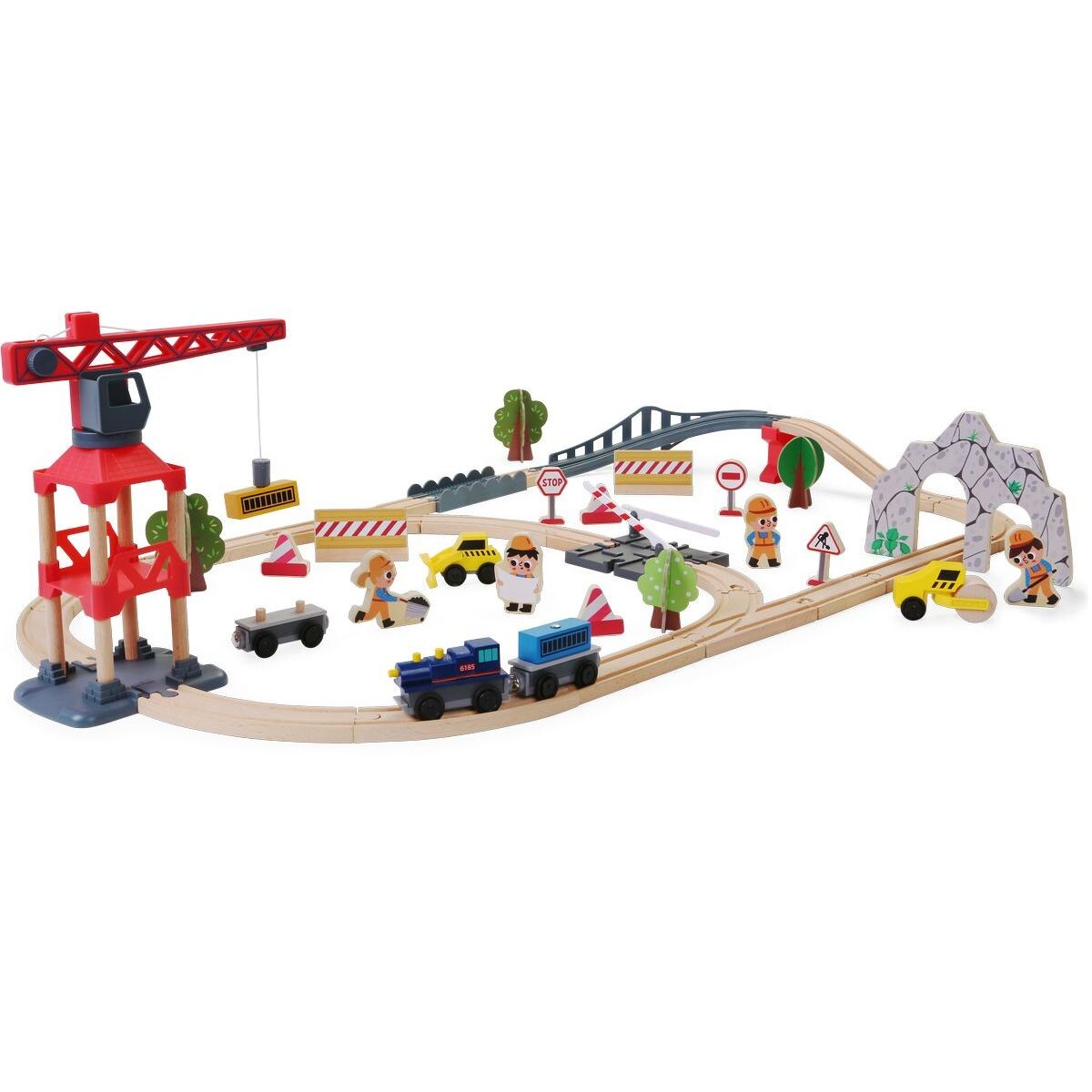 Sparkys BABU vláčiky - Vláčkodráha s žeriavom