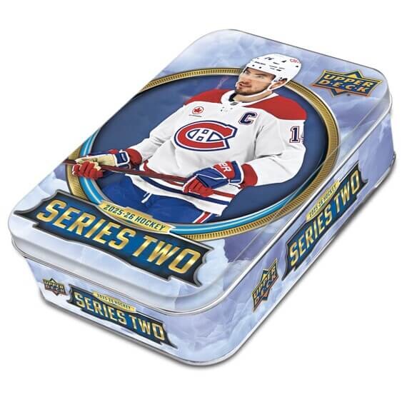 Upper Deck 2025-2026 NHL Upper Deck Series Two Hockey Tin - hokejové karty
