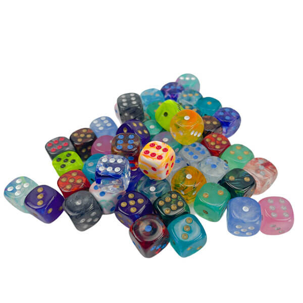 Chessex Šesťstenná kocka D6 Loose Signature Dice 12 mm CHX29222 - 1 ks