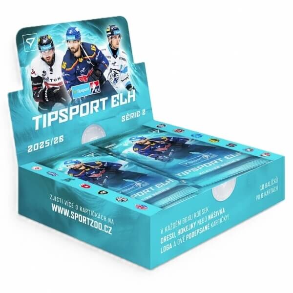 Sportzoo Hokejové karty Tipsport ELH 25/26 Hobby Box 2. séria