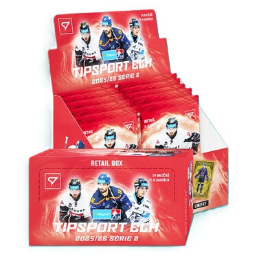 Sportzoo Hokejové karty Tipsport ELH 25/26 Retail Box 2. séria