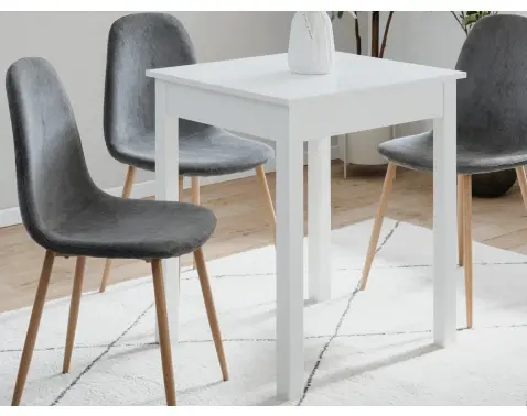 Jedálenský stôl Capri 60x67 cm, biely%