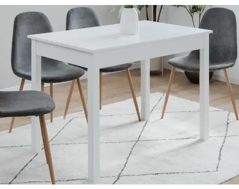 Jedálenský stôl Capri 110x67 cm, biely%