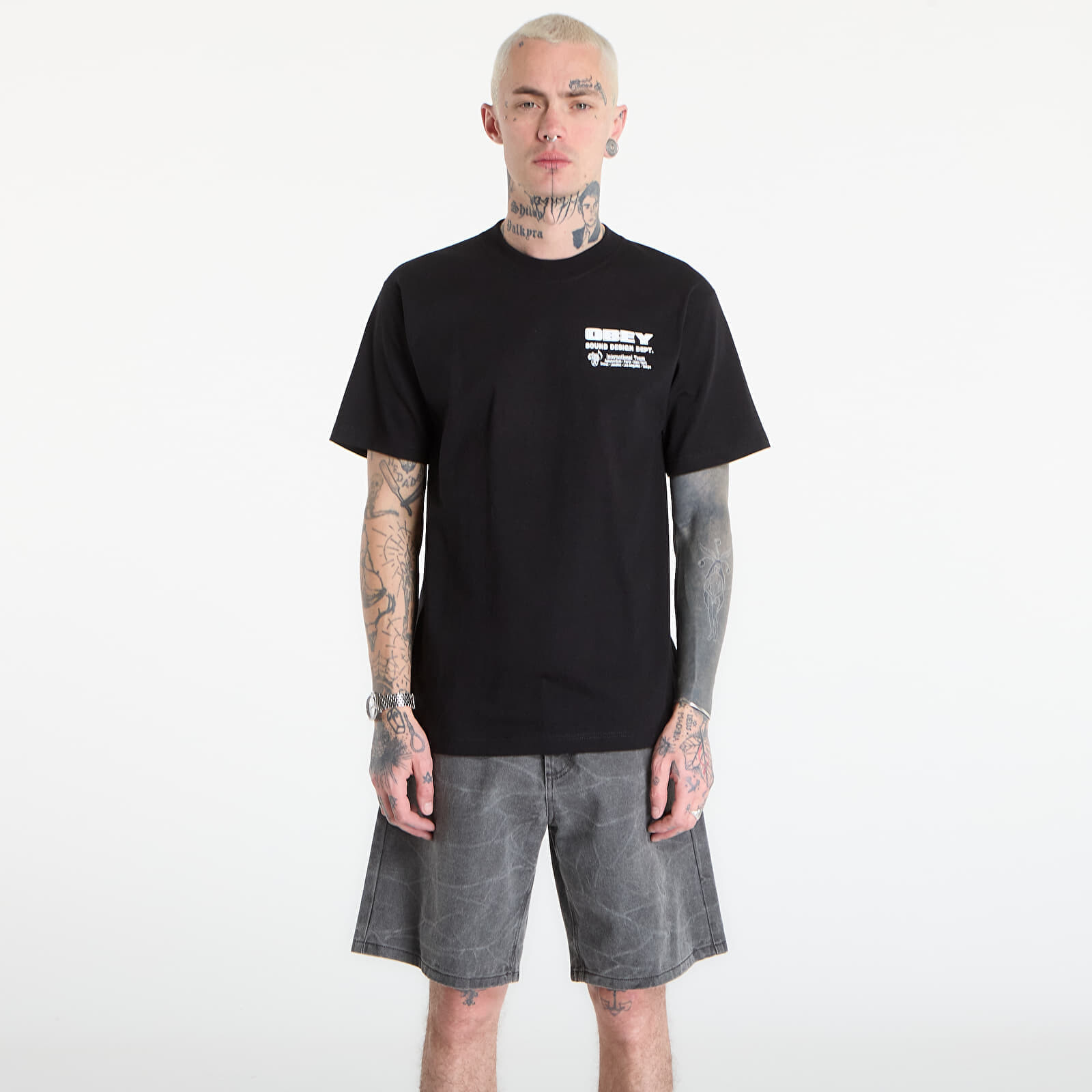 Tričko OBEY Sound Design Dept. Black L