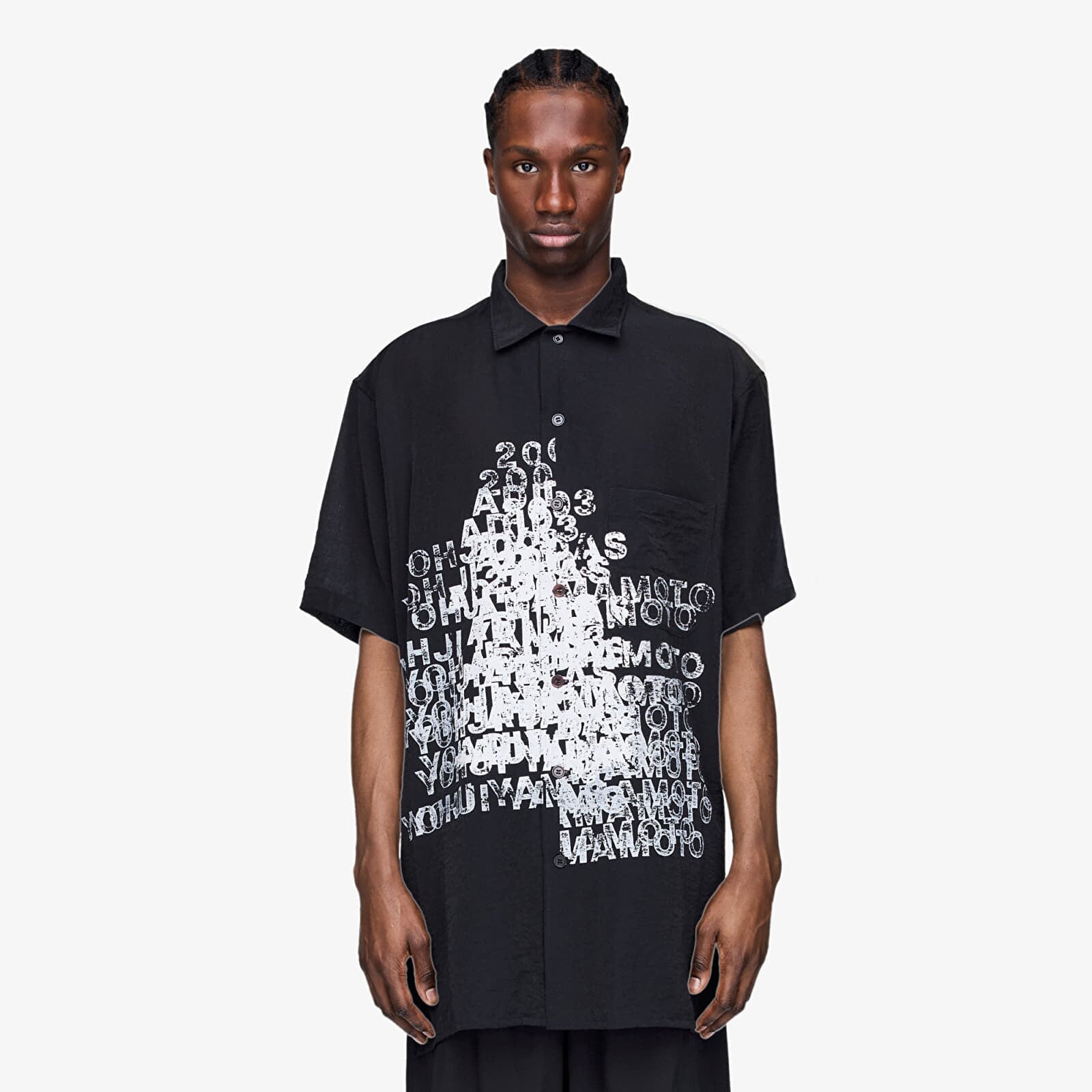 Košeľa Y-3 Dip Dye Cinched Drape T-Shirt Black M