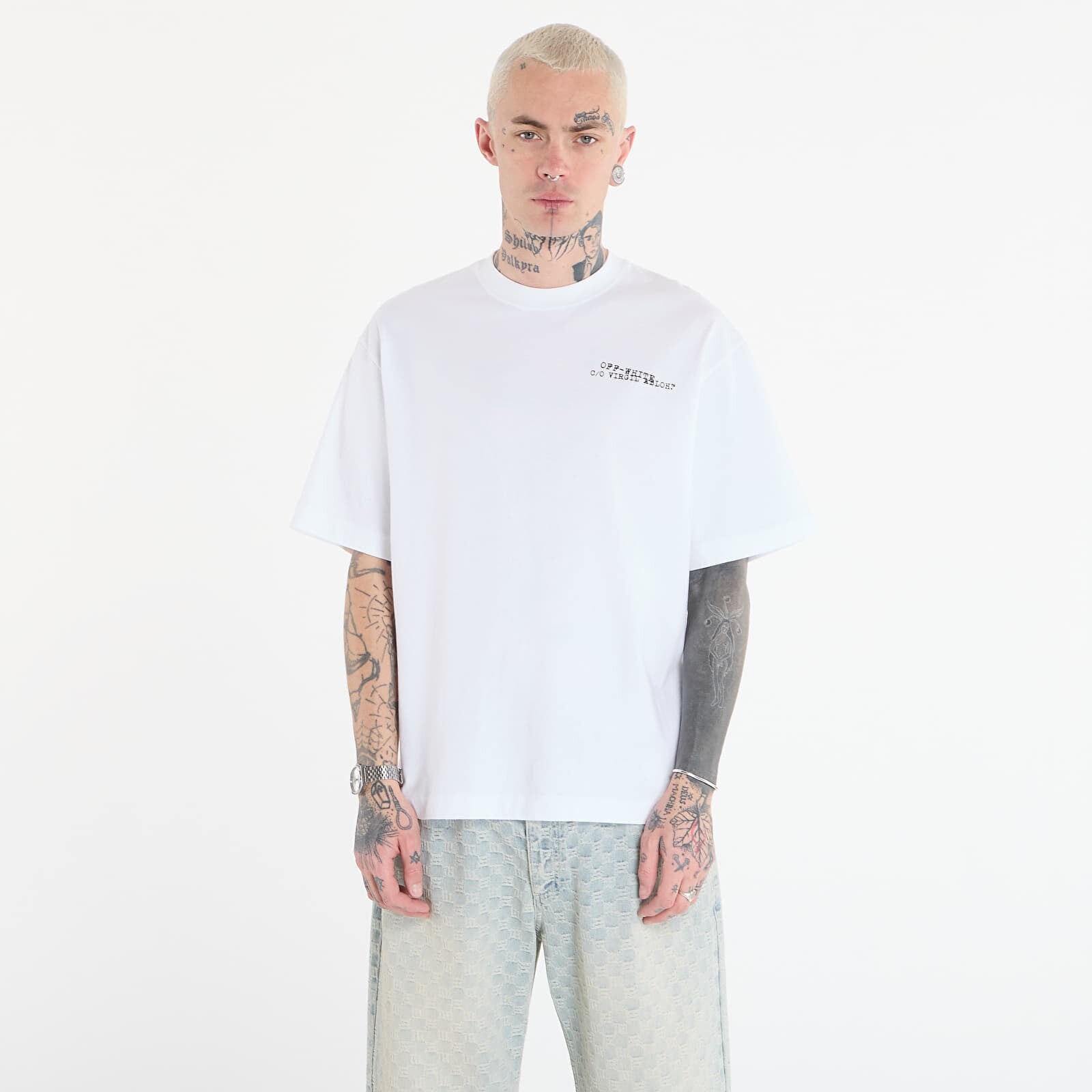 Tričko Off-White Type Machine Arrow S/S Skate Tee White L