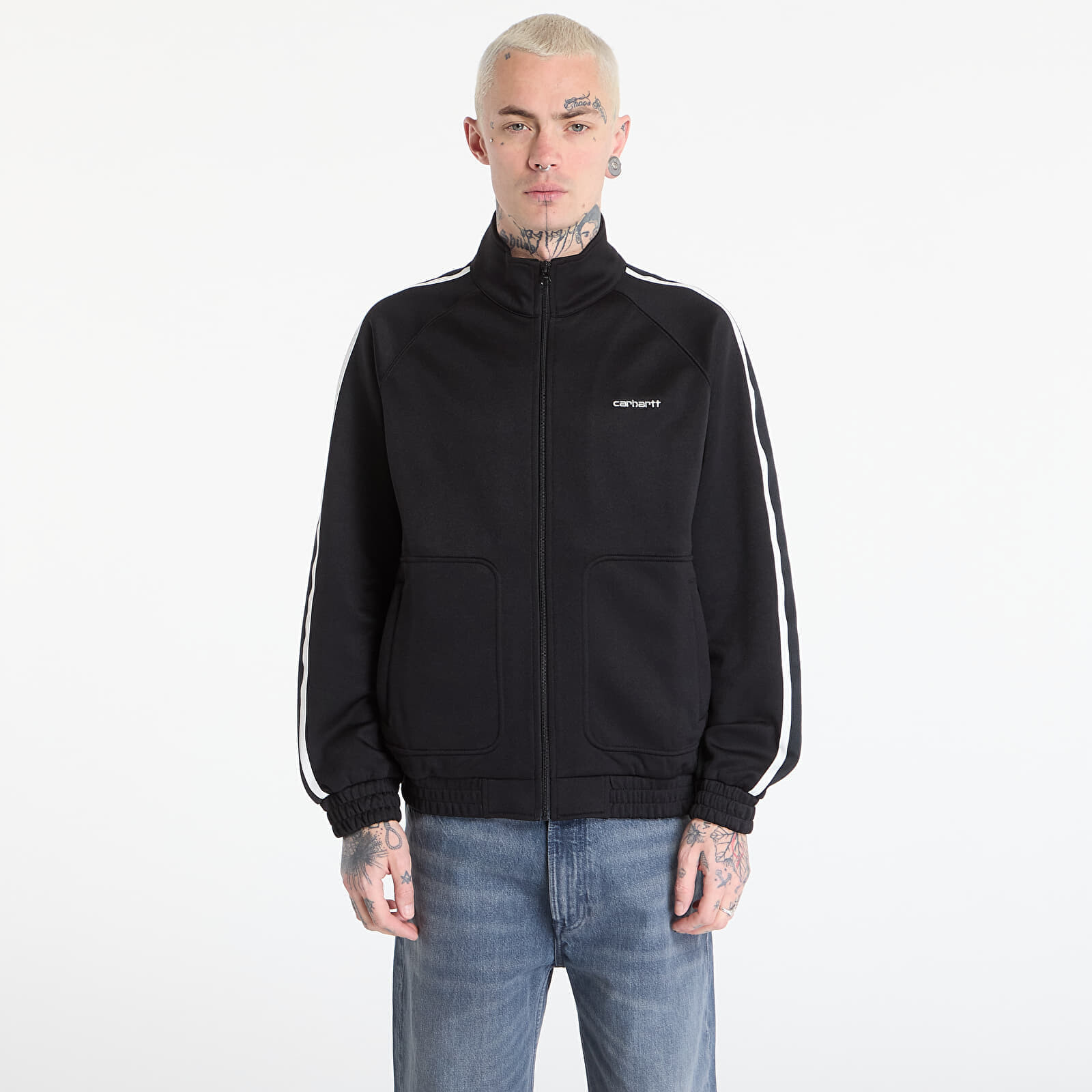 Mikina Carhartt WIP Bolar Sweat Jacket UNISEX Black/ Wax M