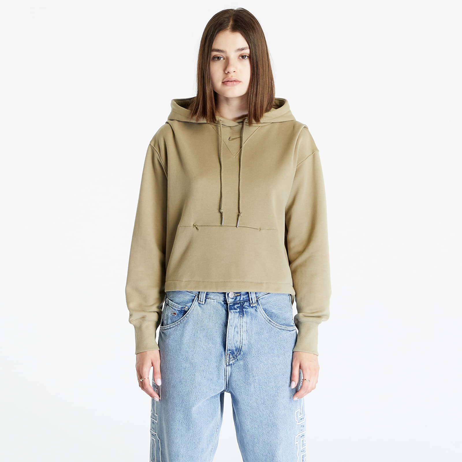 Mikina Nike Sportswear Modern Fleece Women's Oversized French Terry Hoodie Neutral Olive/ Medium Olive L