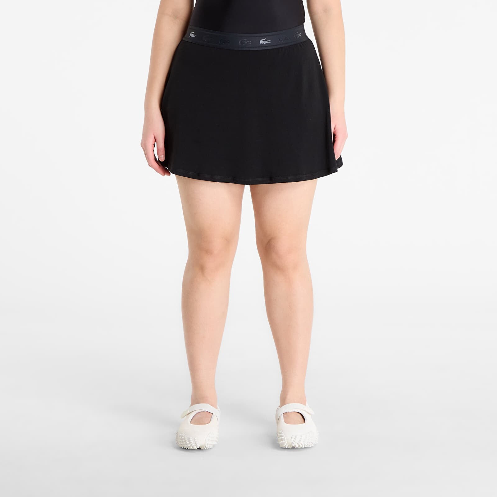 Sukňa LACOSTE Skirt Black/ Black 40