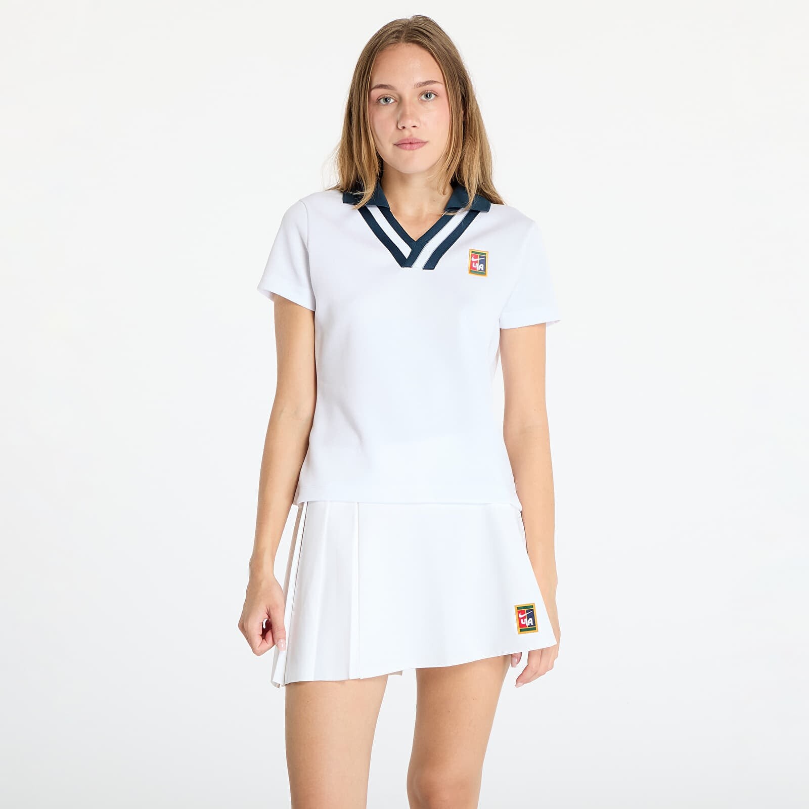 Tričko Nike x YOON Women's Short-Sleeve Polo White/ Armory Navy L