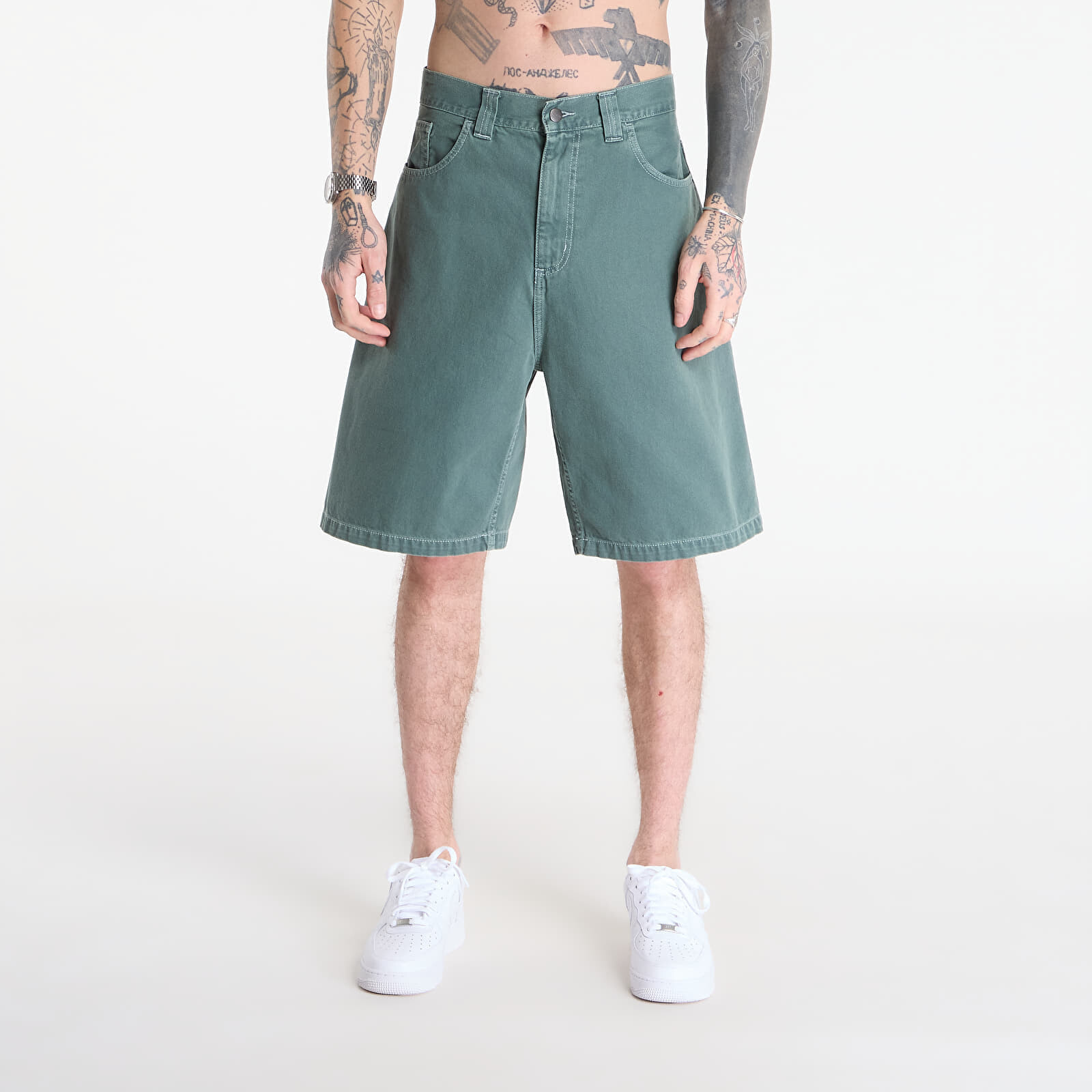 Šortky Carhartt WIP Brandon Short UNISEX Velvet Green XL