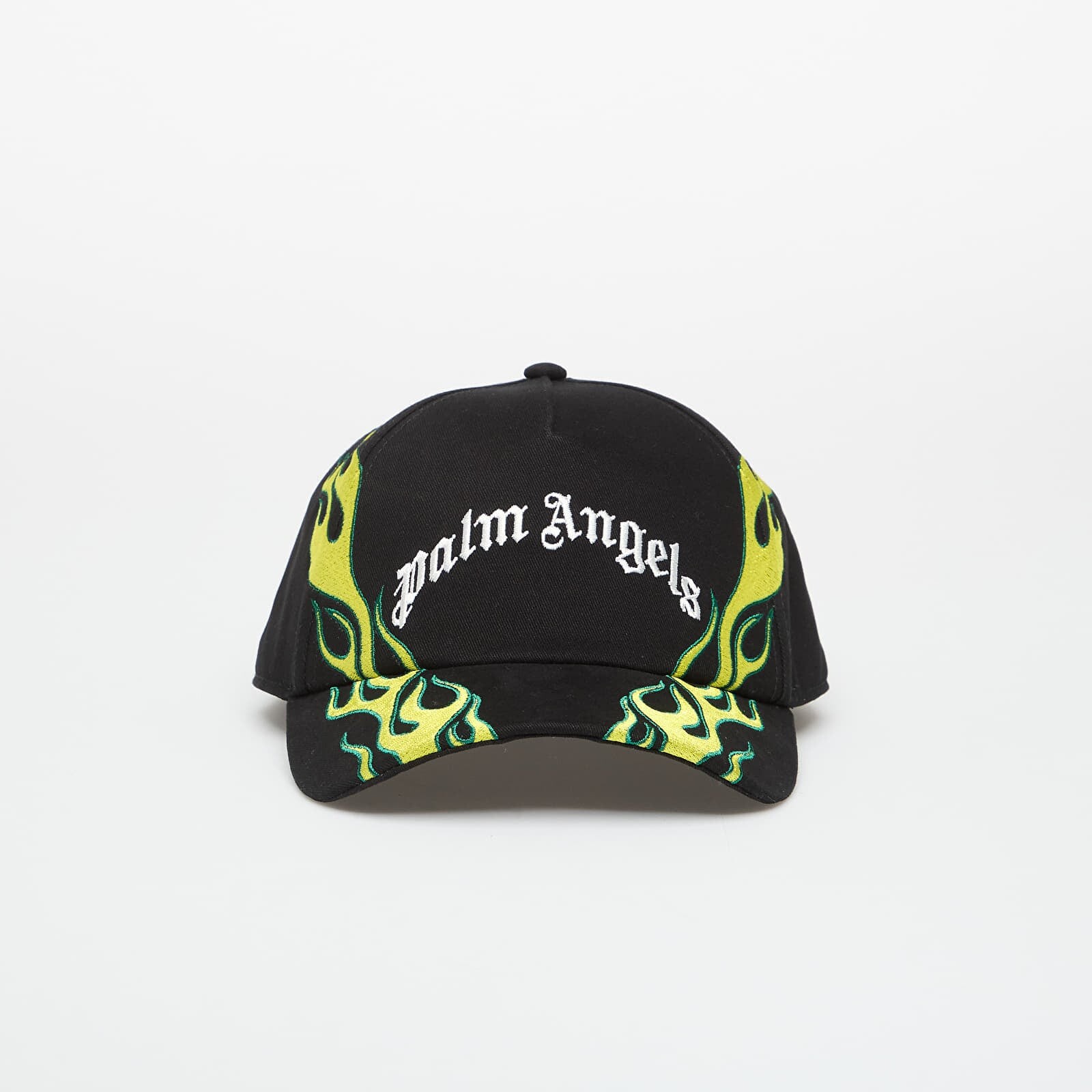 Šiltovka Palm Angels Flames Curved Logo Cap Black/ Off White Universal