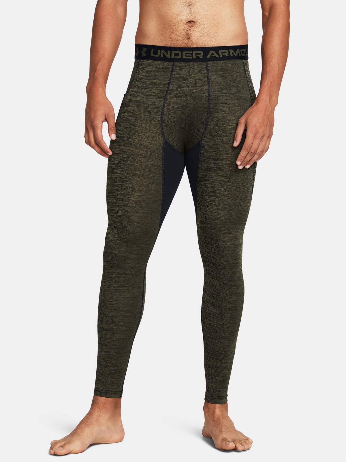Kaki športové legíny Under Armour UA CG Armour Twist Lgs