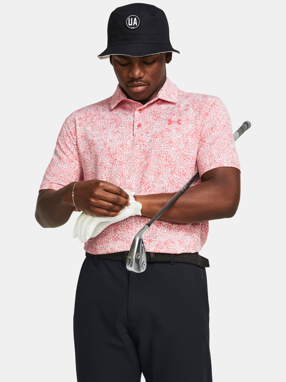 Under Armour T-Shirt UA Playoff 3.0 Printed Polo-PNK - Men's