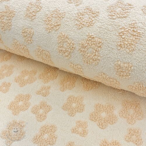 Froté Knitted flowers ecru