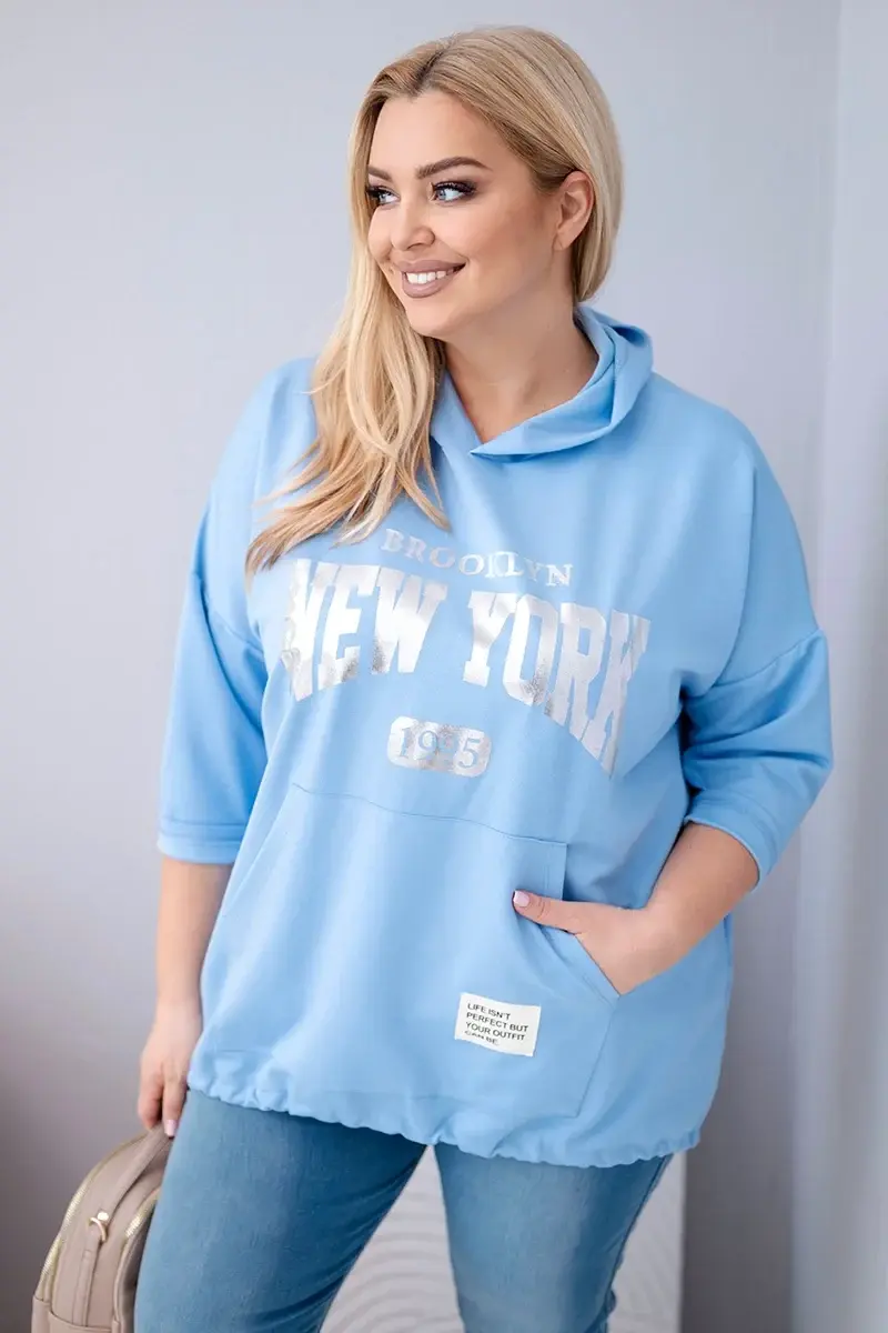 Dámska oversize mikina s kapucňou Kesi