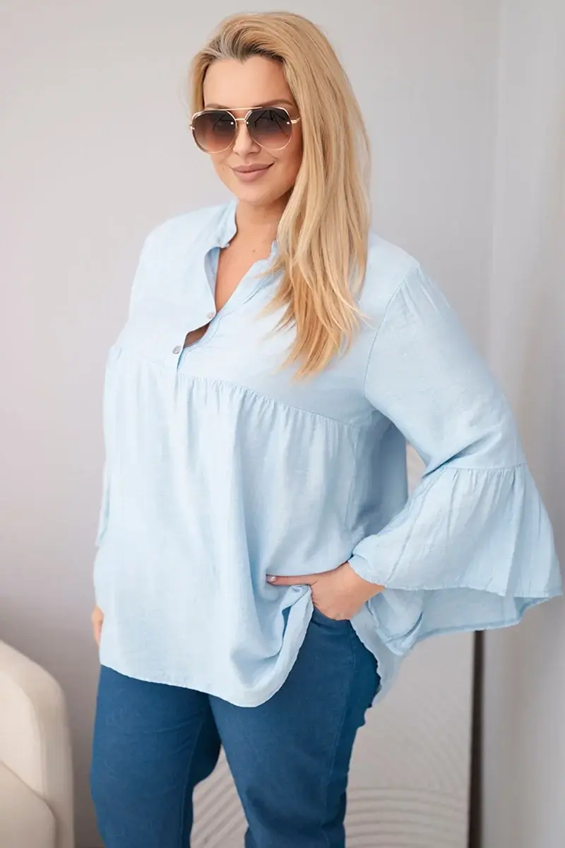 Dámska blúzka s volánovými rukávmi