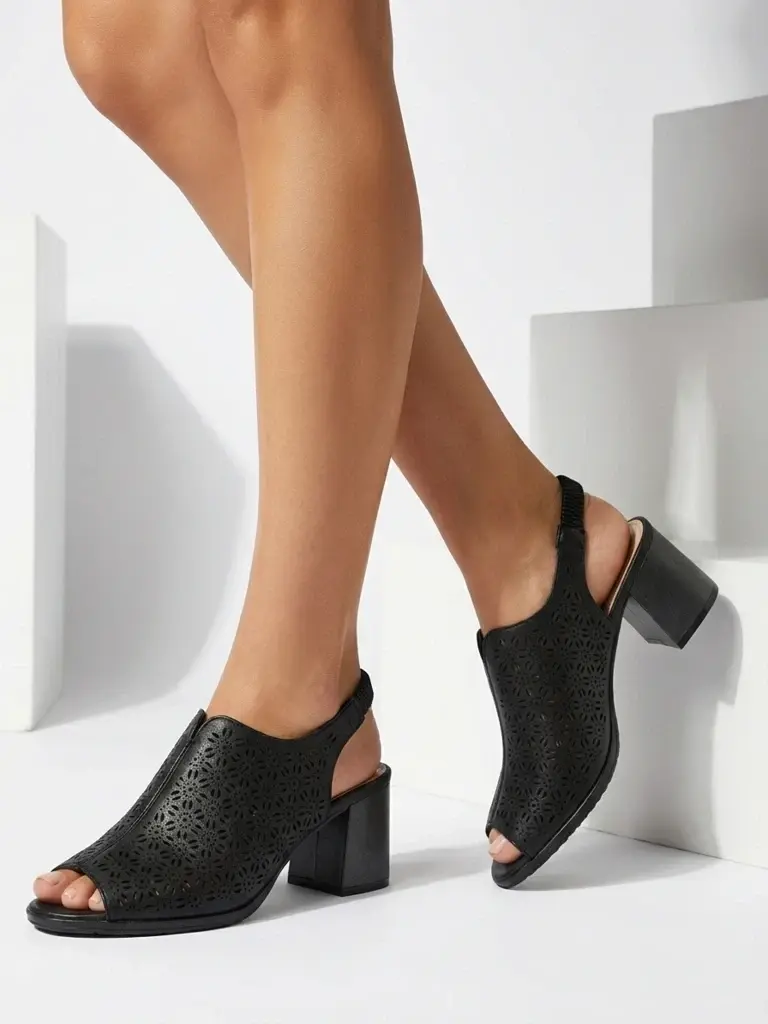 Dámske sandále Effella na blokovom podpätku