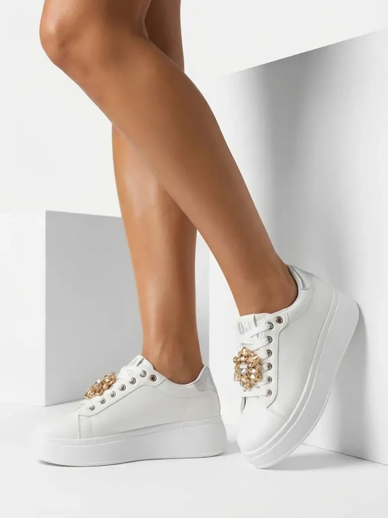 Dámske tenisky na platforme Flowers Power