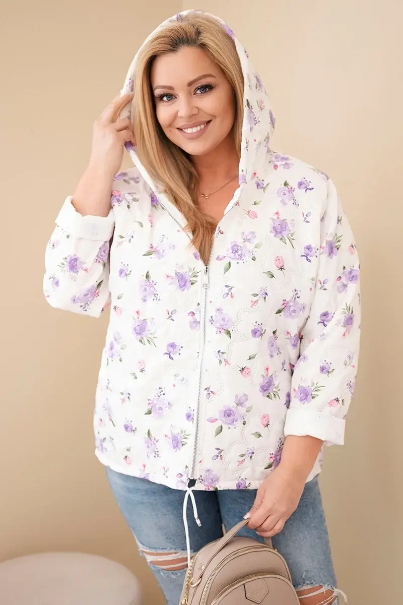 Jarná bunda s kvetinovým vzorom