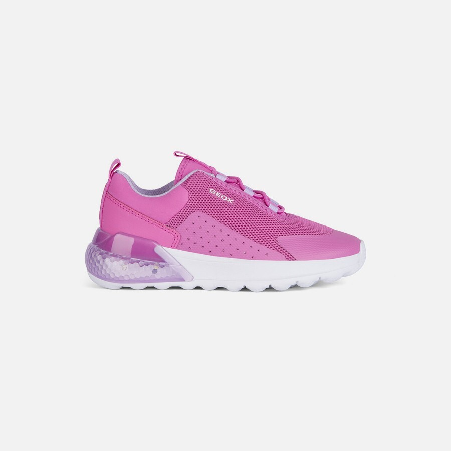 Pink Girls' Sneakers Geox Activart illuminus - Girls