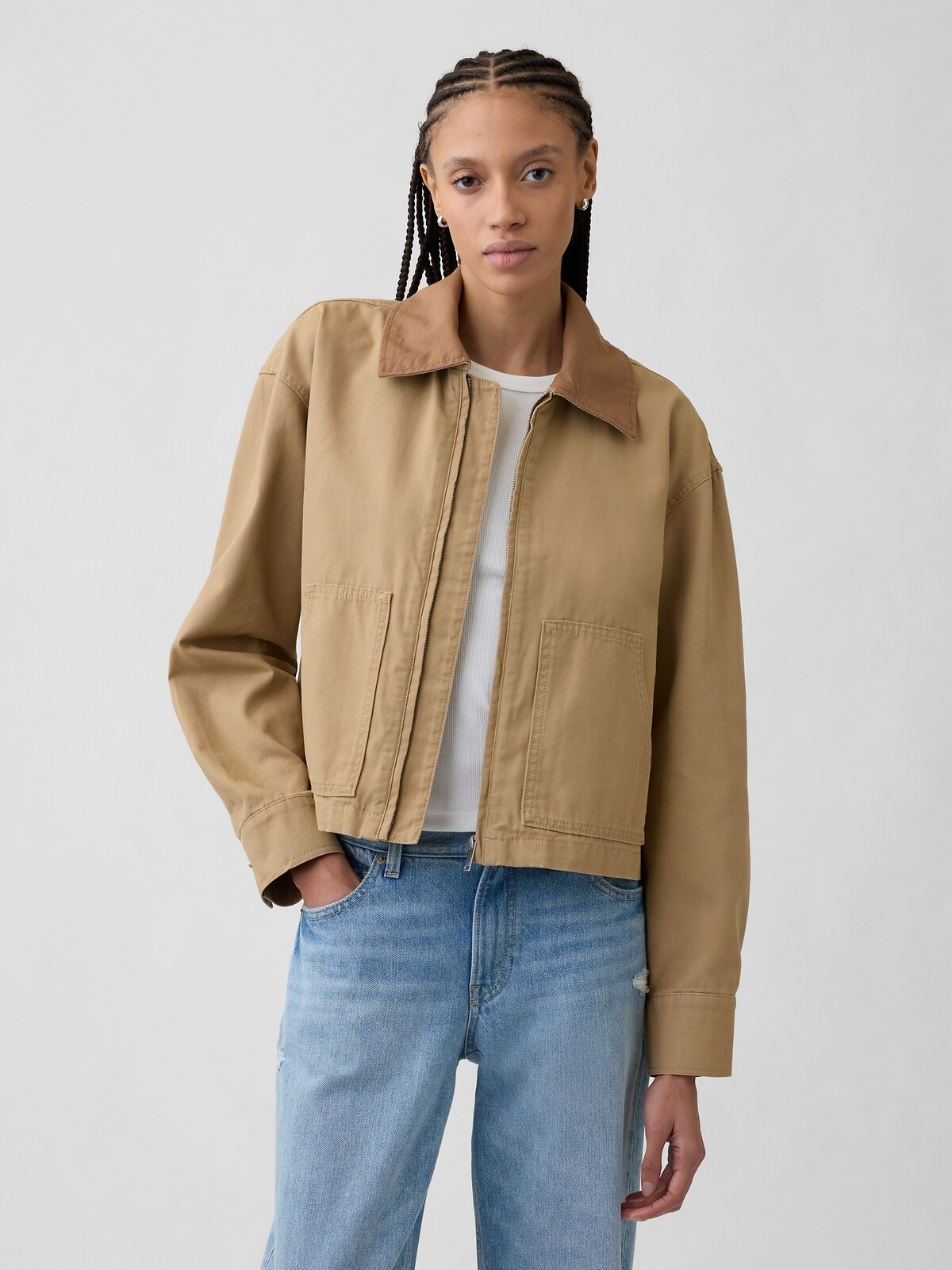GAP Canvas Crop Jacket - Ladies