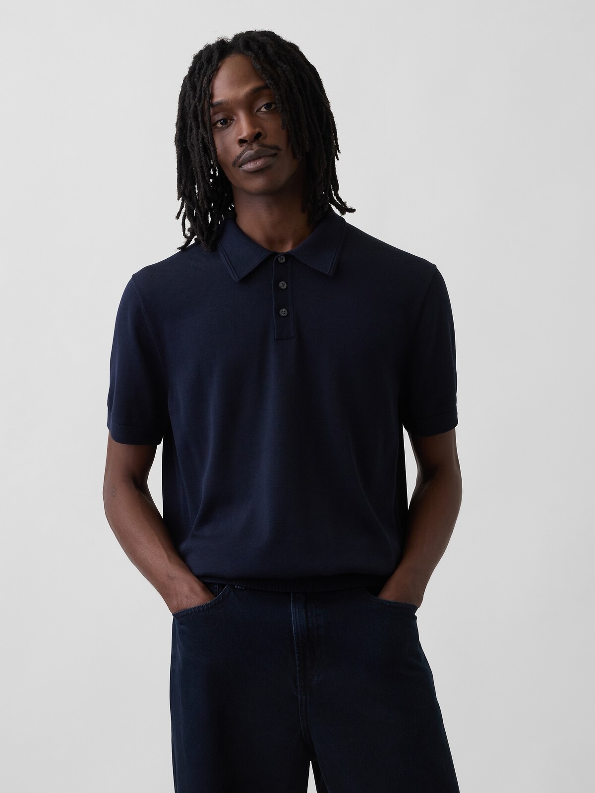 GAP Polo Short Sleeve Sweater - Mens