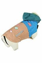 Obleček pláštěnka pro psy VINTAGE modrá 30cm Zolux