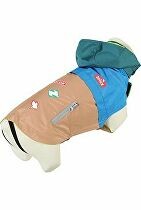 Obleček pláštěnka pro psy VINTAGE modrá 40cm Zolux