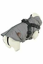 Obleček bunda pro psy S POSTROJEM černošedá 20cm Zolux