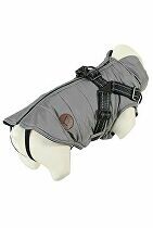 Obleček bunda pro psy S POSTROJEM černošedá 35cm Zolux